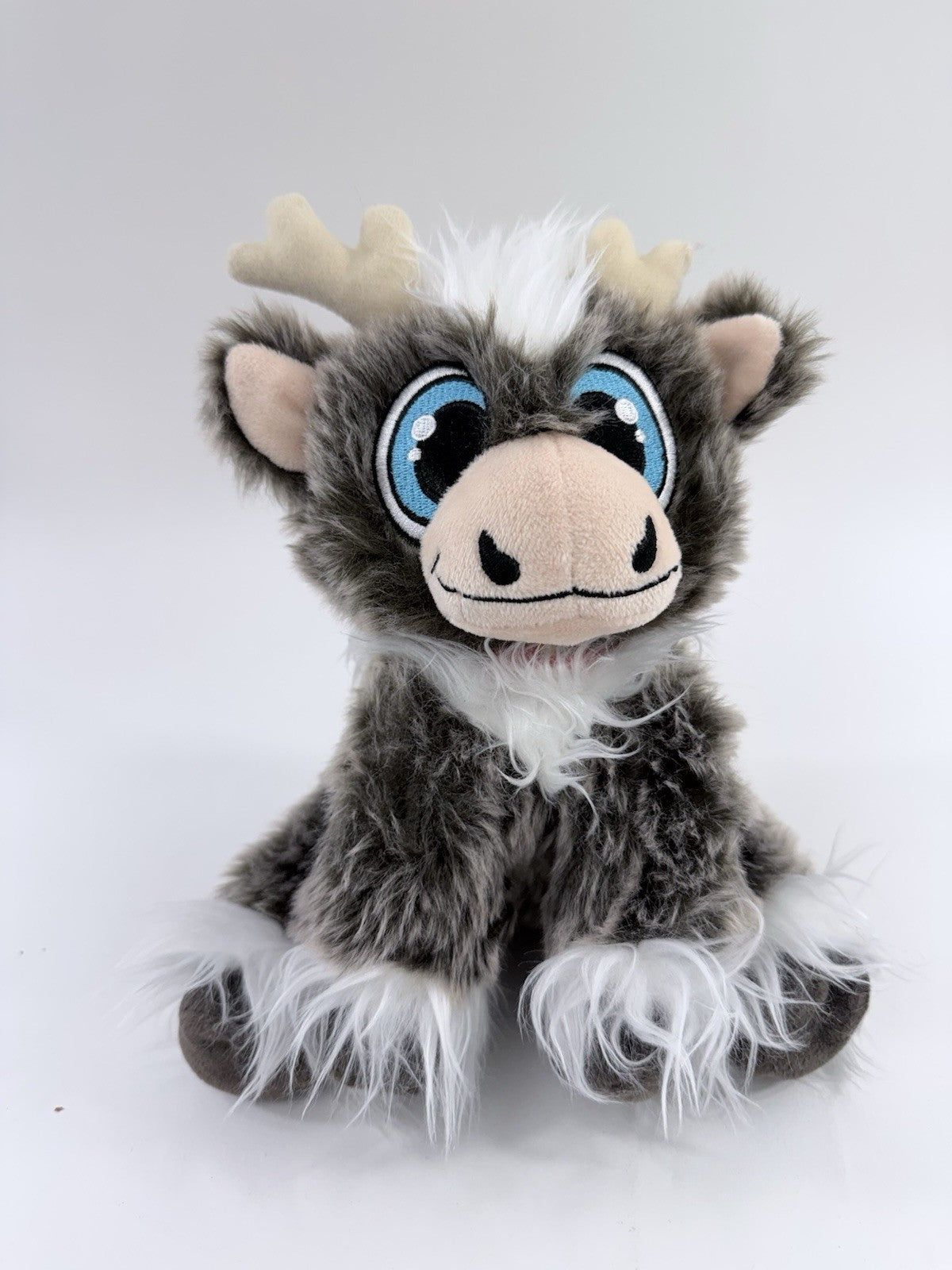 Reindeer In Here 9" Blue Eyed Fluffy Reindeer Plush