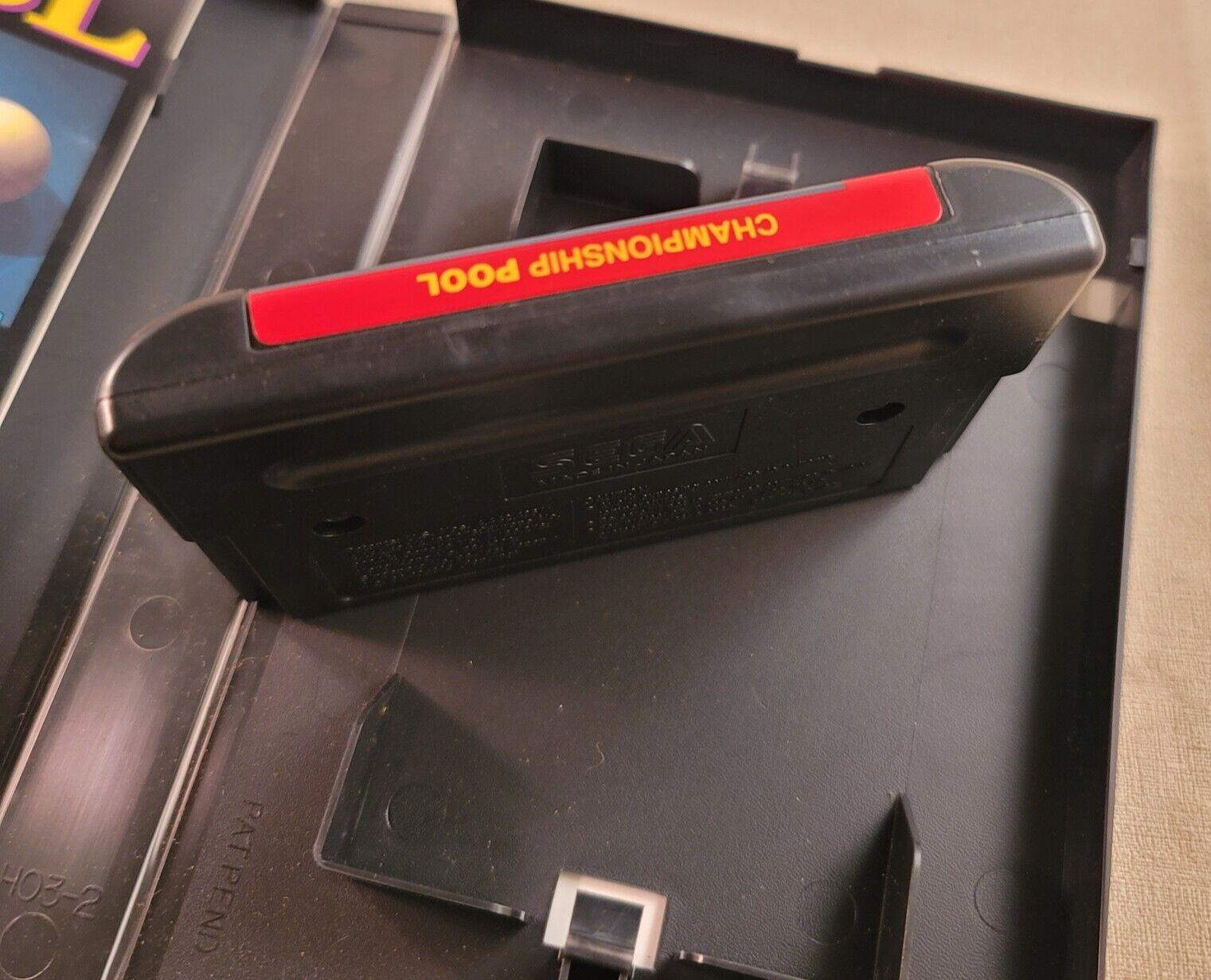 Championship Pool (Sega Genesis, 1993) Game Case Manual - Tested and Working