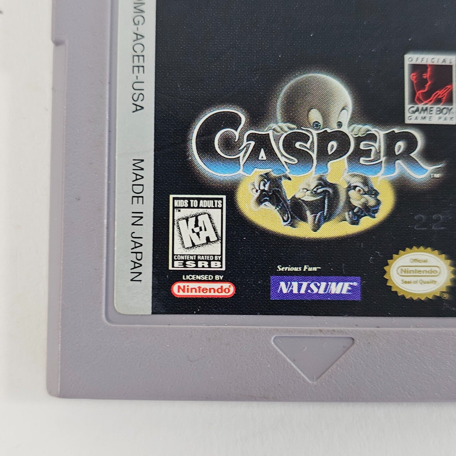 Casper (Nintendo Game Boy, 1996) Game Cartridge Only - Tested