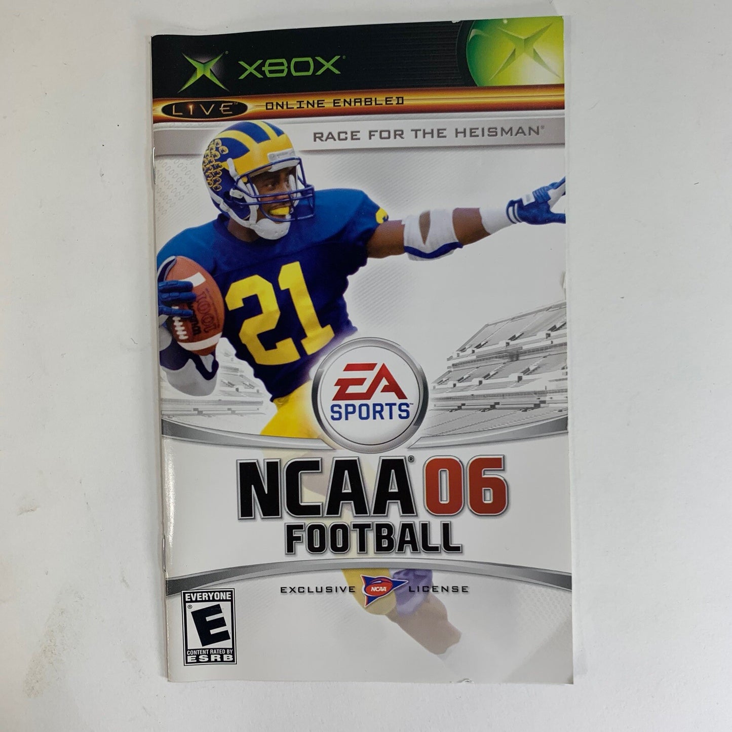 NCAA Football 06 (Microsoft Xbox, 2005) Game Case Manual - Tested