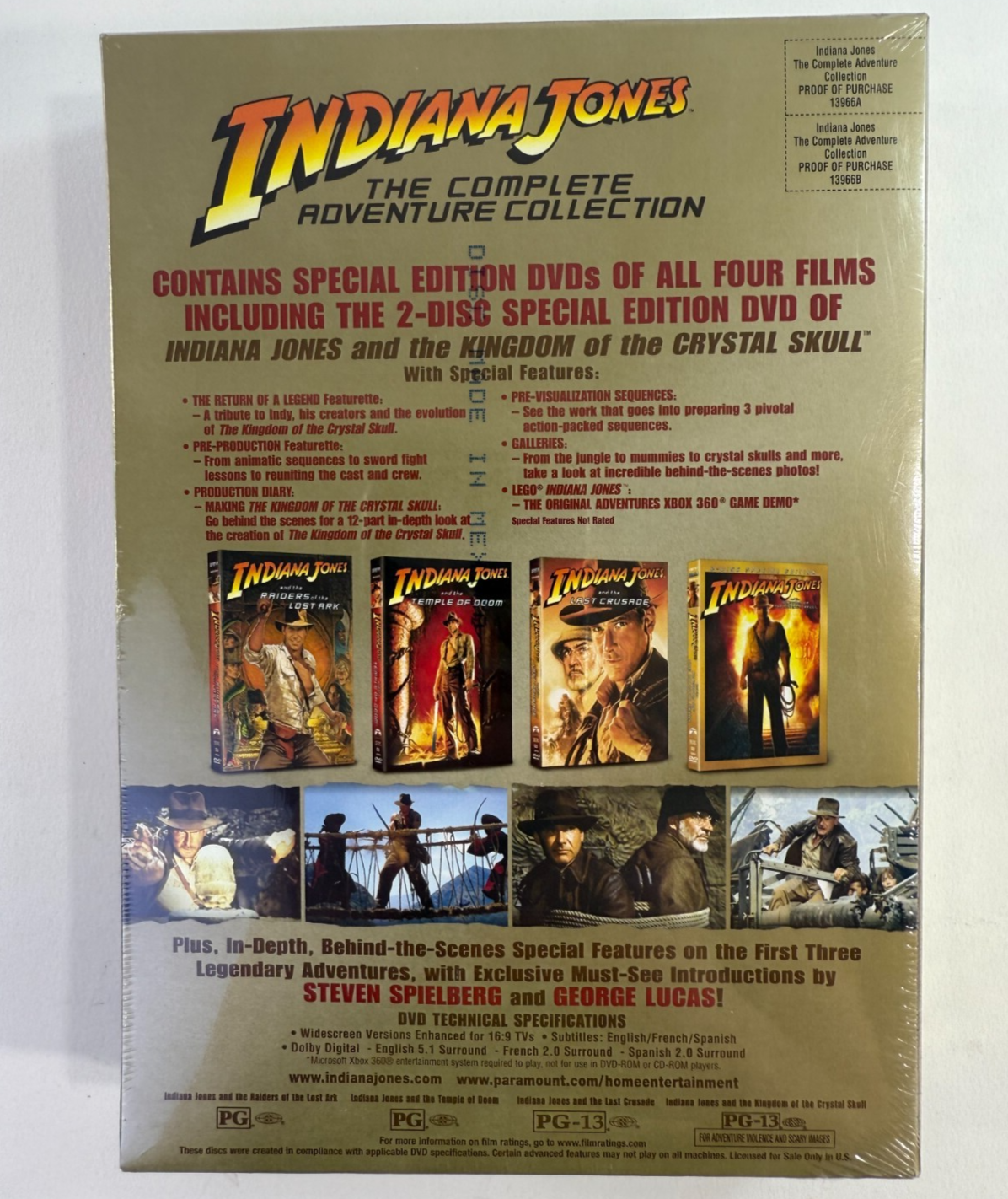 Indiana Jones: the Complete Adventure Collection (DVD, 2008) New, Factory Sealed