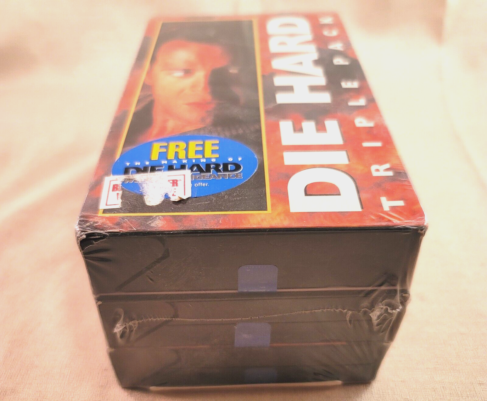 Die Hard VHS Tape Triple Pack (VHS, 1995) NEW, Factory Sealed - Watermarks