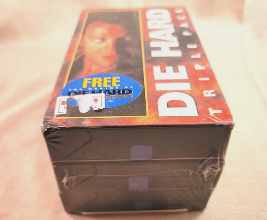 Die Hard VHS Tape Triple Pack (VHS, 1995) NEW, Factory Sealed - Watermarks