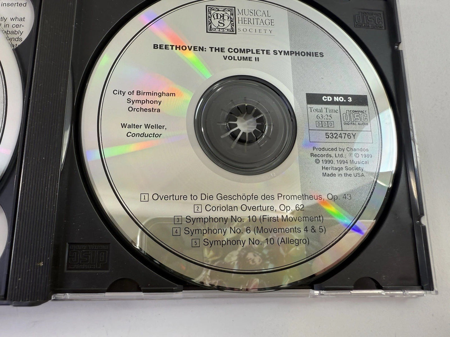 Beethoven: The Complete Symphonies Vol. 1 & 2 Musical Heritage Society Set