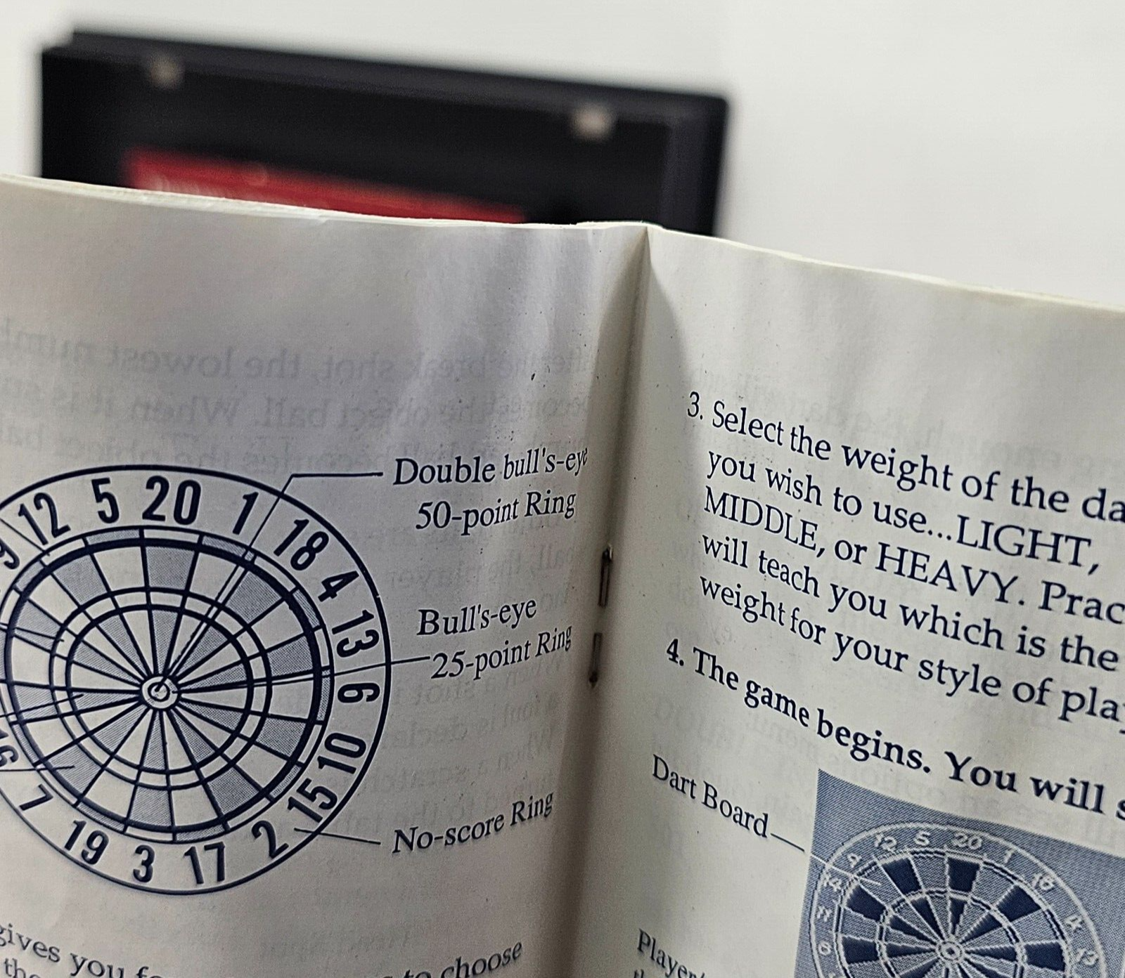 Parlour Games (Sega Master System, 1988) Game Case Manual - Tested and Working