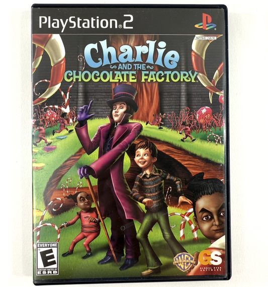 Charlie and the Chocolate Factory (PlayStation 2, 2005) Game, Case, & Manual