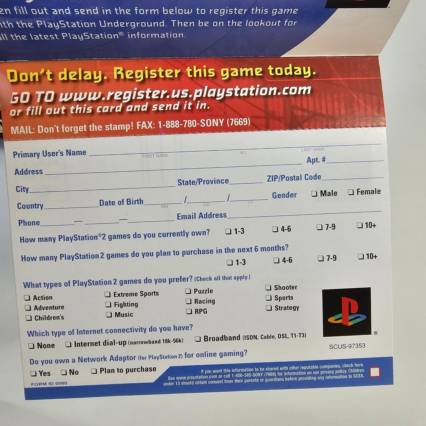 Ratchet & Clank: Up your Arsenal (PlayStation 2, 2004) Game Case Manual Insert