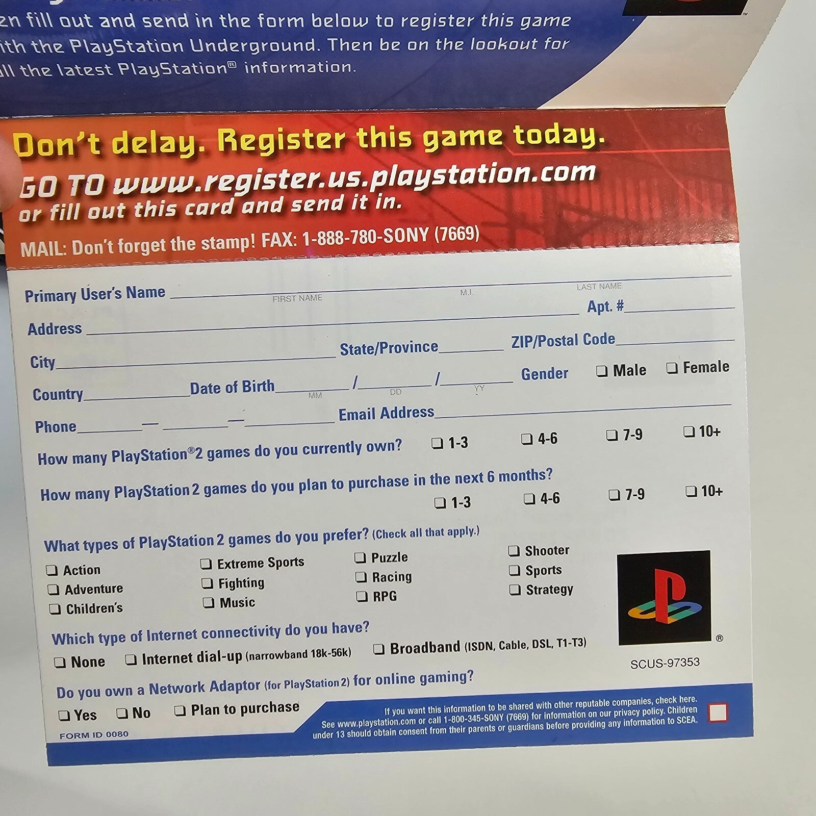 Ratchet & Clank: Up your Arsenal (PlayStation 2, 2004) Game Case Manual Insert