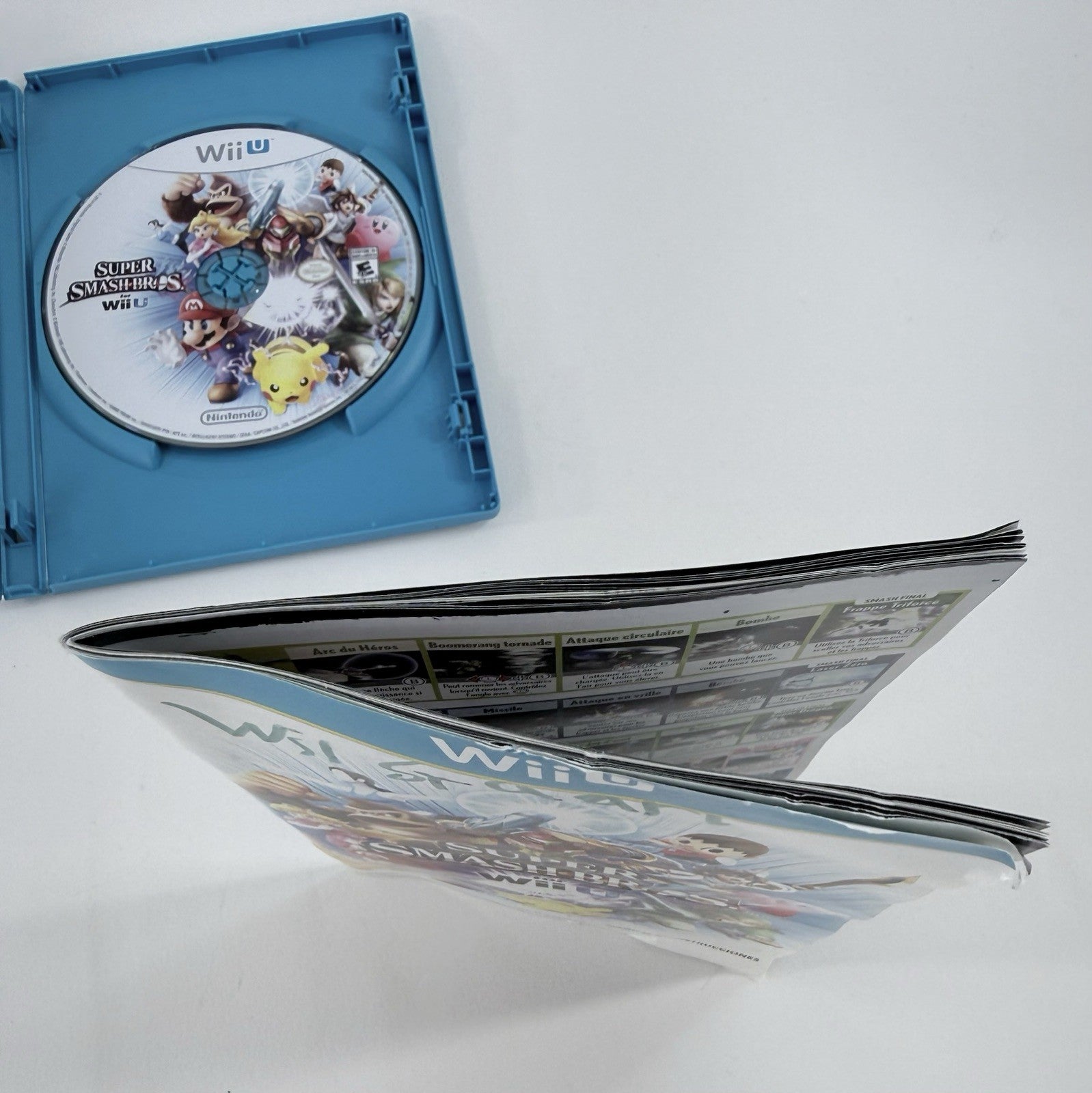 Super Smash Bros. (Wii U, 2014) Game Case & Manual - Tested And Working