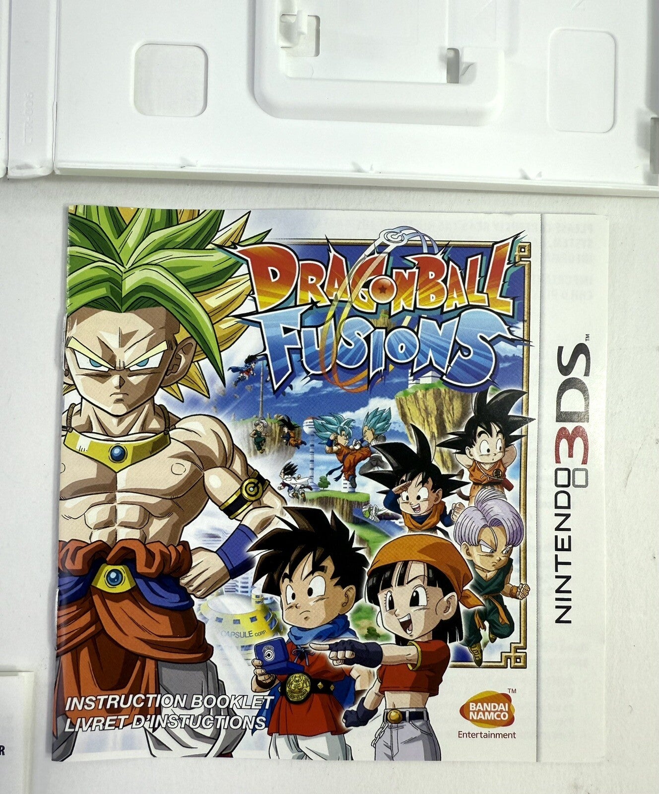 Dragon Ball Fusions (Nintendo 3DS) Original Case Inserts & Manual - No Game