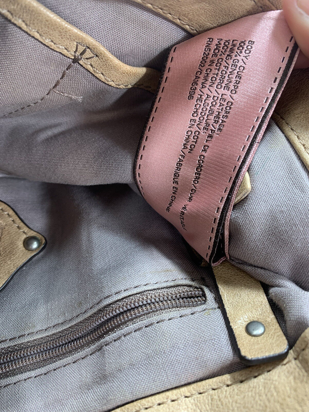 Juicy Couture Genuine Leather Tan Brown Clutch RN52002/CA16396