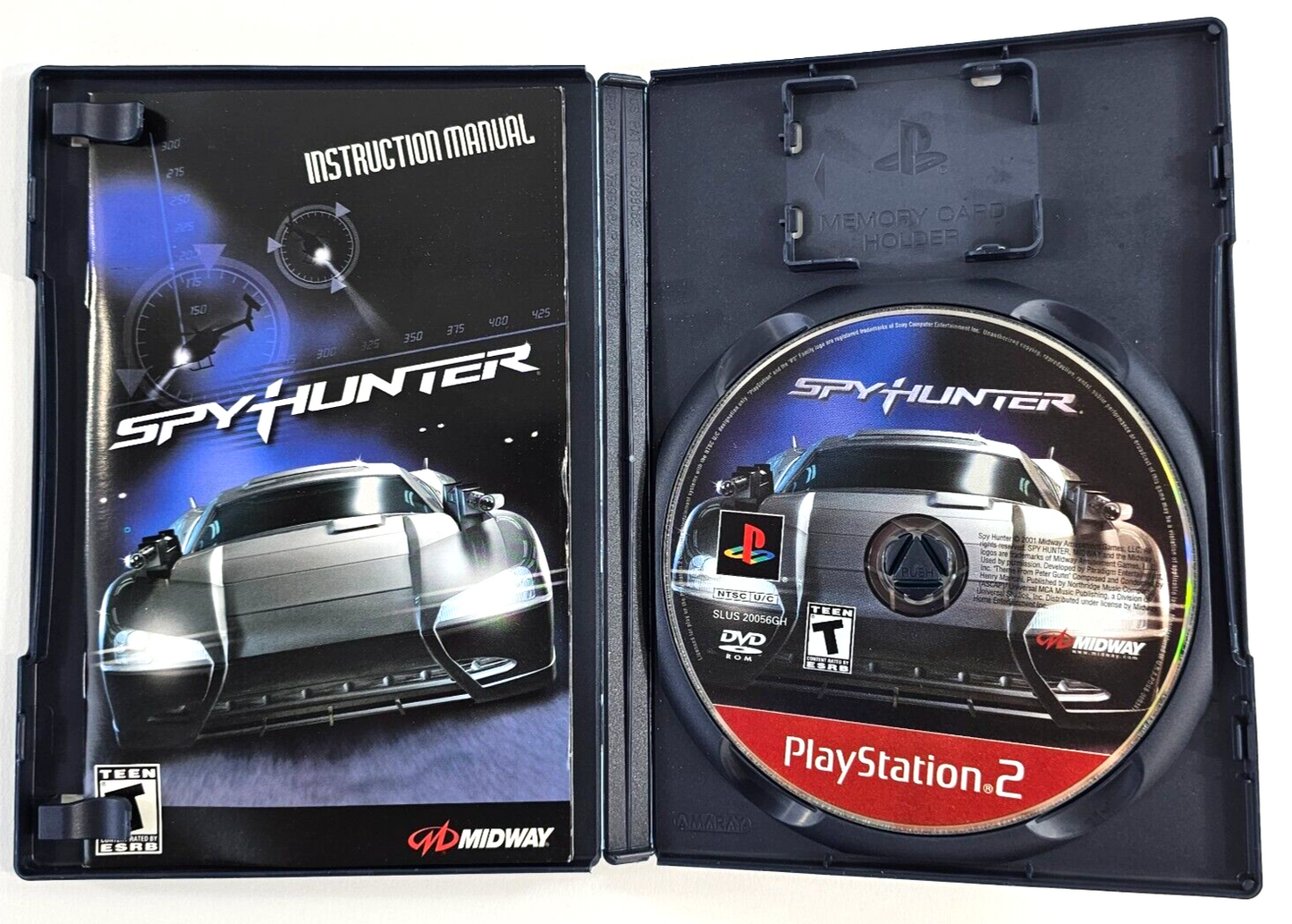 SpyHunter (PlayStation 2, 2002) Game Case Manual Registration - Tested
