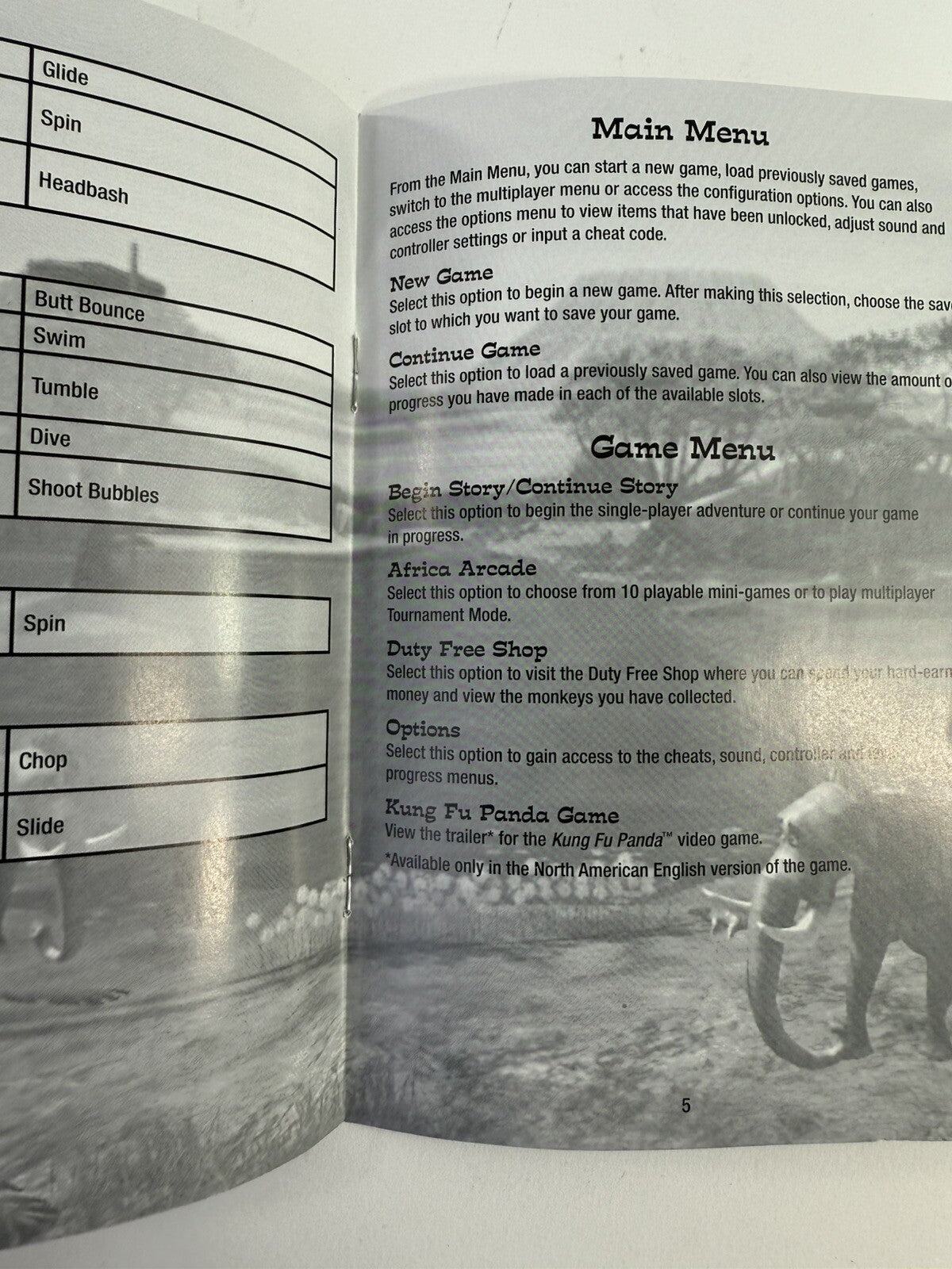 Madagascar: Escape 2 Africa (Nintendo Wii, 2008) Game Case Manual - Tested