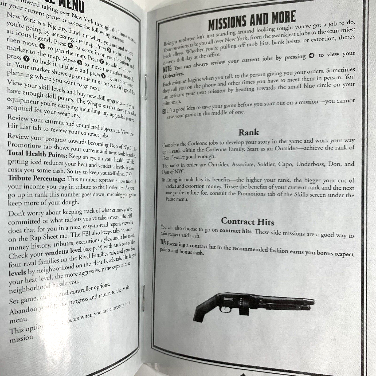 Godfather: The Game (Microsoft Xbox, 2006) Game Case Manual - Tested