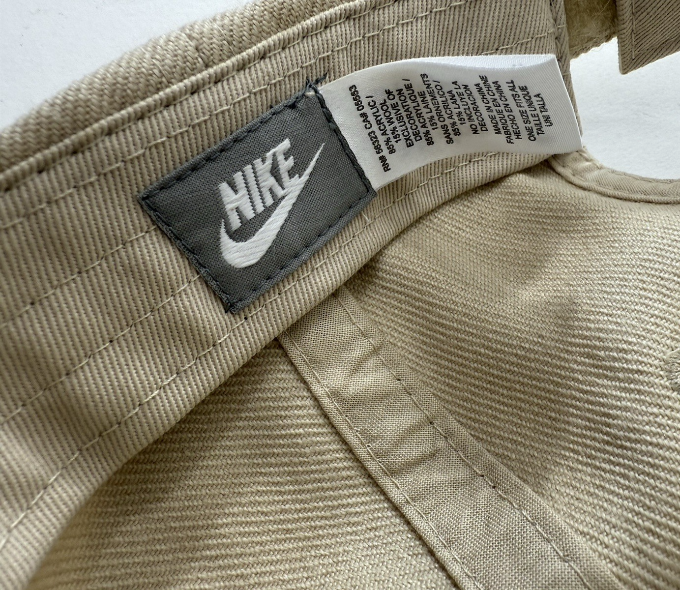 Nike Classic Embroidered Heritage 86 209430-168 Strapback Adjustable Hat - Khaki