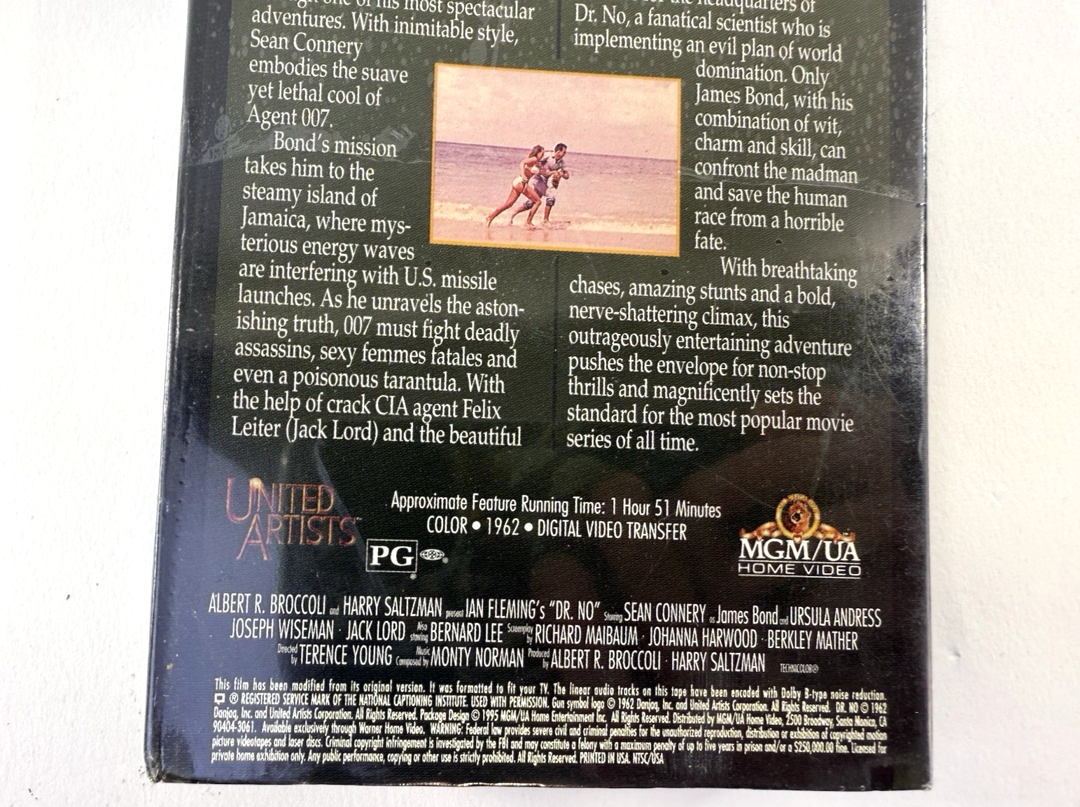 Dr. No (VHS, 1995) New, Factory, Sealed - Sean Connery 007 James Bond Film