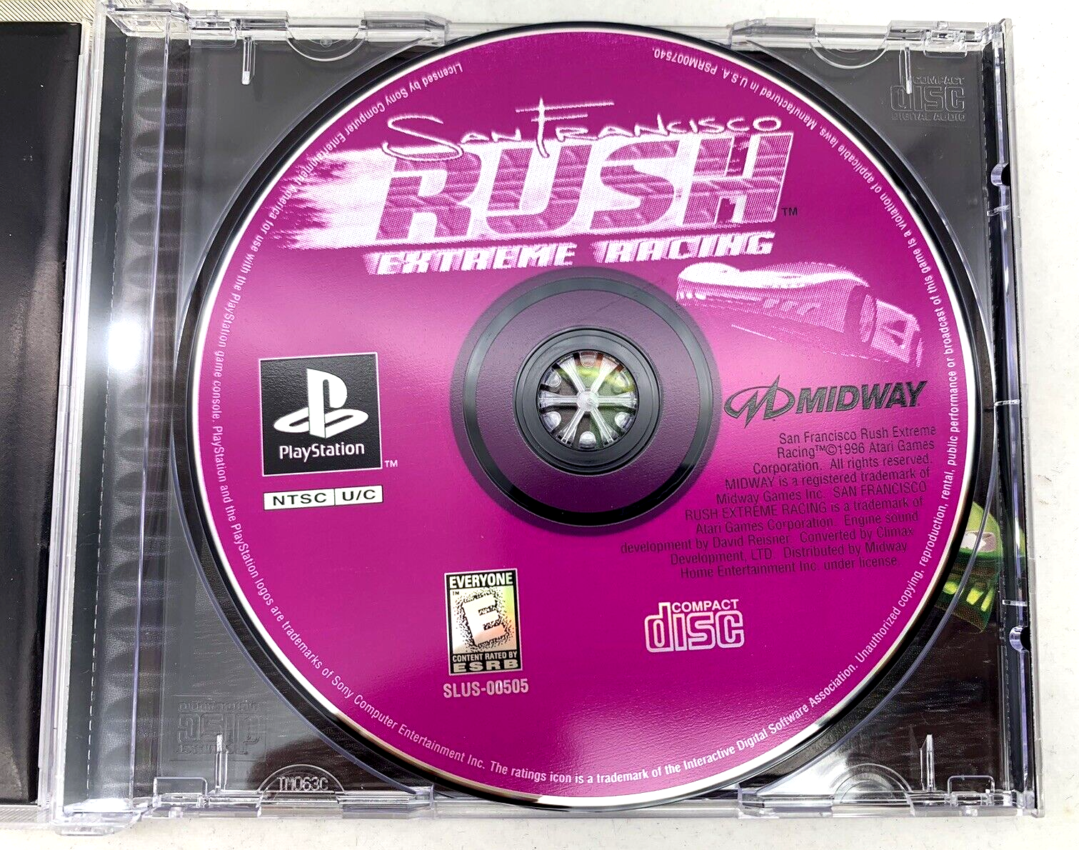 San Francisco Rush: Extreme Racing (Sony PlayStation 1, 1997) Game Case Manual