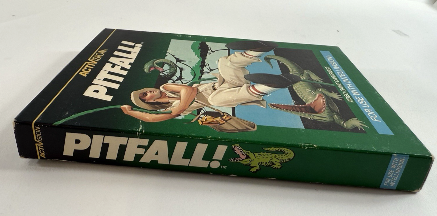 Pitfall (Intellivision, 1982) Game Box Manual Overlays - Tested And Working