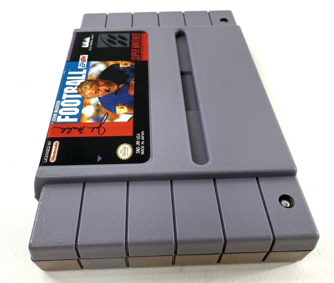 John Madden Football (Super Nintendo, 1991) Game Cartridge - Tested and Working
