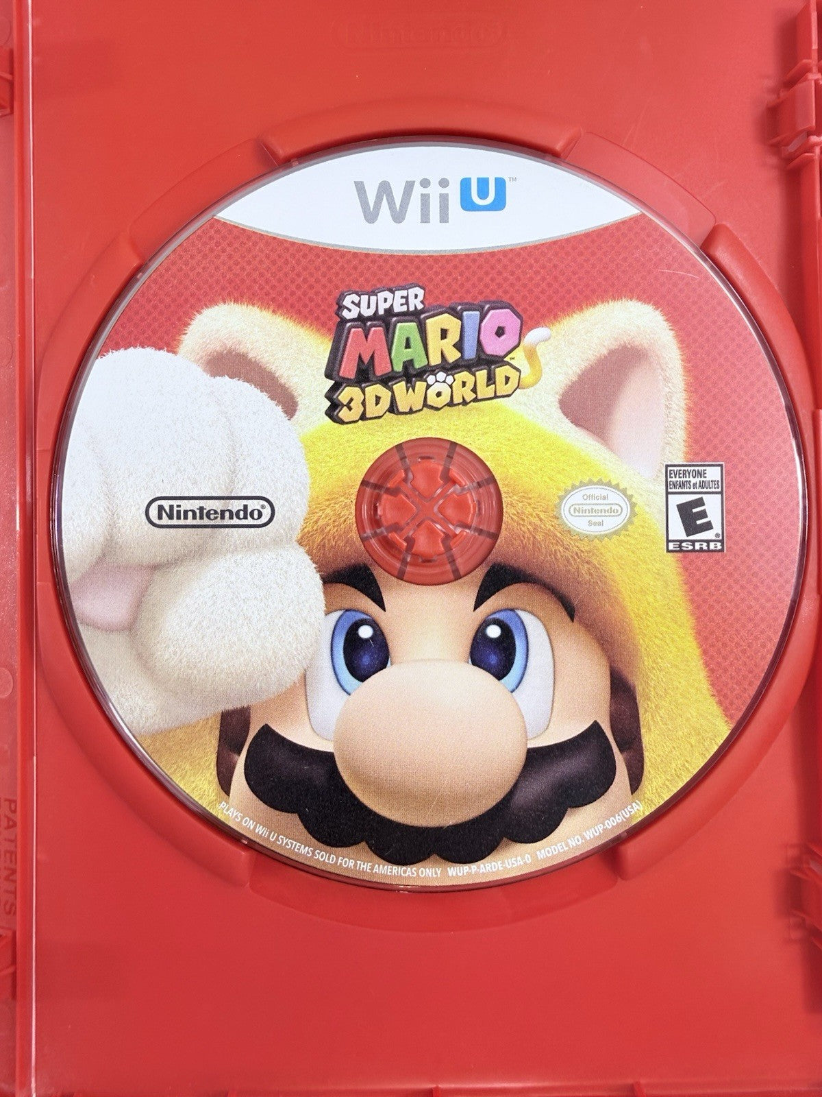 Super Mario 3D World (Nintendo Wii U, 2013) Game, Case, Manual - Tested