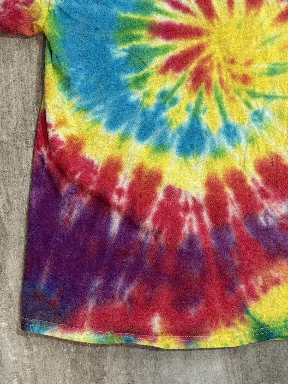 Bob Ross No Mistakes Just Happy Accidents Tie-Dye Adult Medium T-Shirt