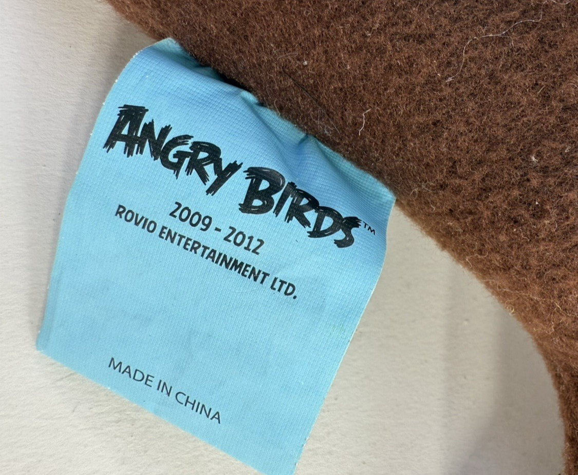 Rovio 2012 Angry Birds 12”Red Bird On Slingshot Plush