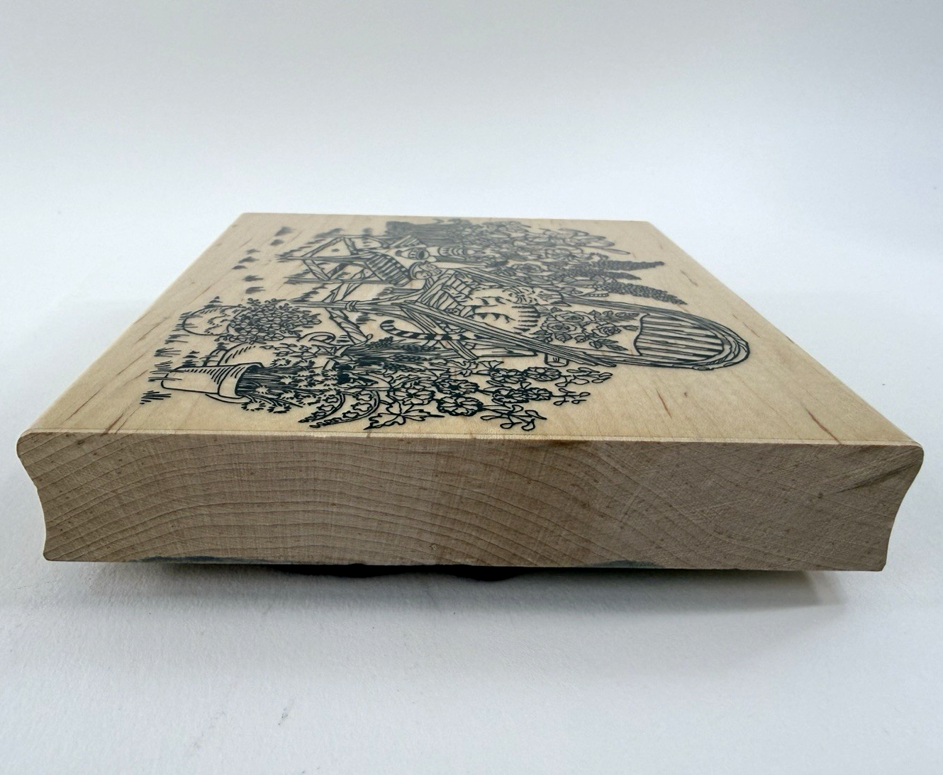 Embossing Arts Co. 1996 276-S Cat Nap Wood Mounted Large Rubber Stamp
