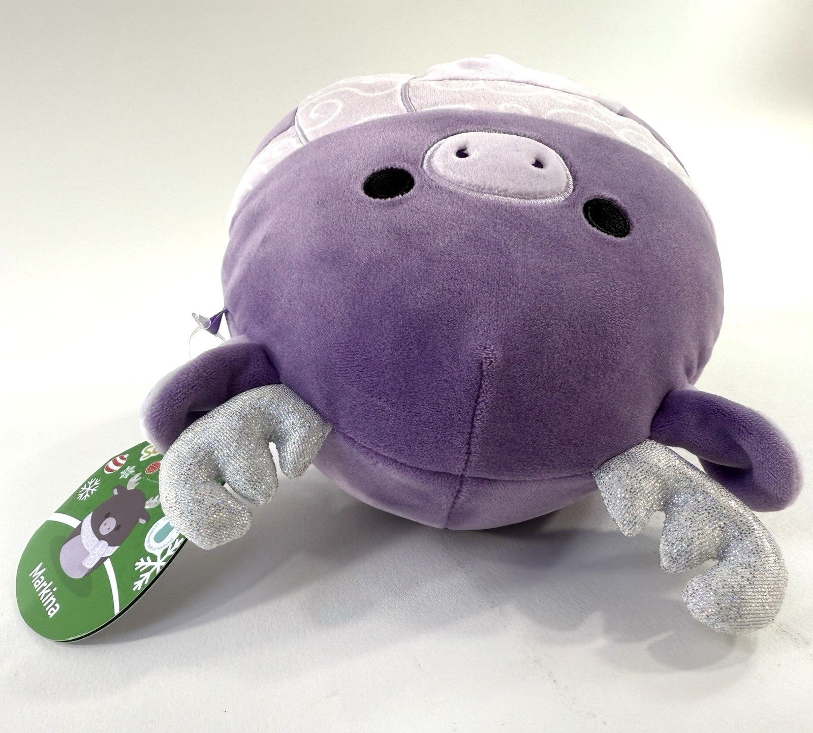 Squishmallows 7.5" Markina Purple Holiday Moose With Tags
