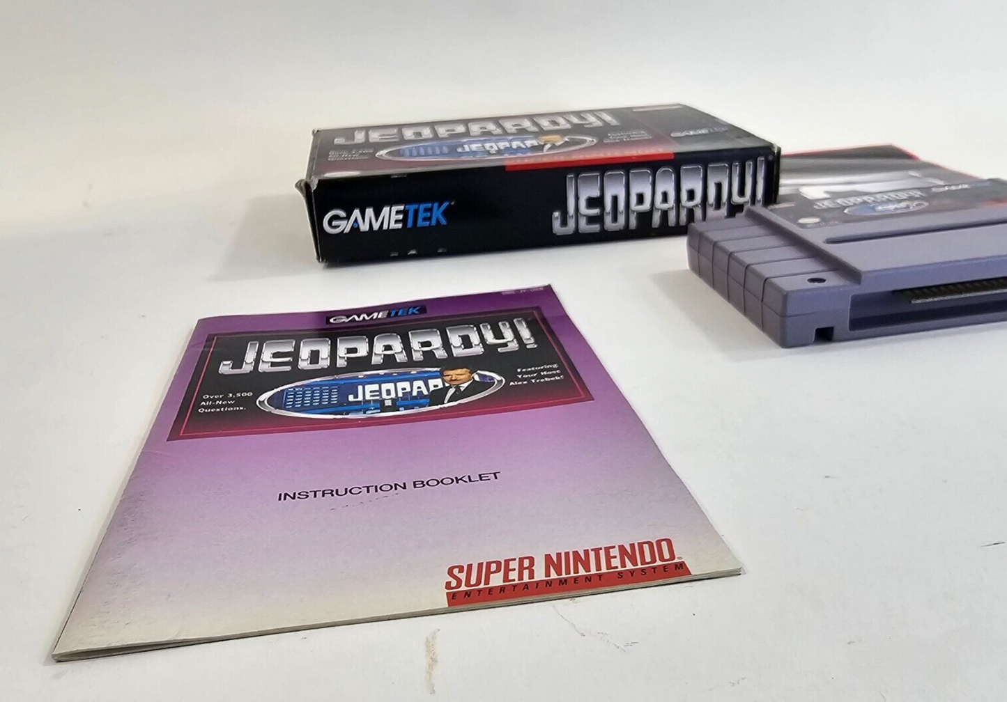 Jeopardy (Super Nintendo, 1992) Game Box Manual Poster - Tested and Working