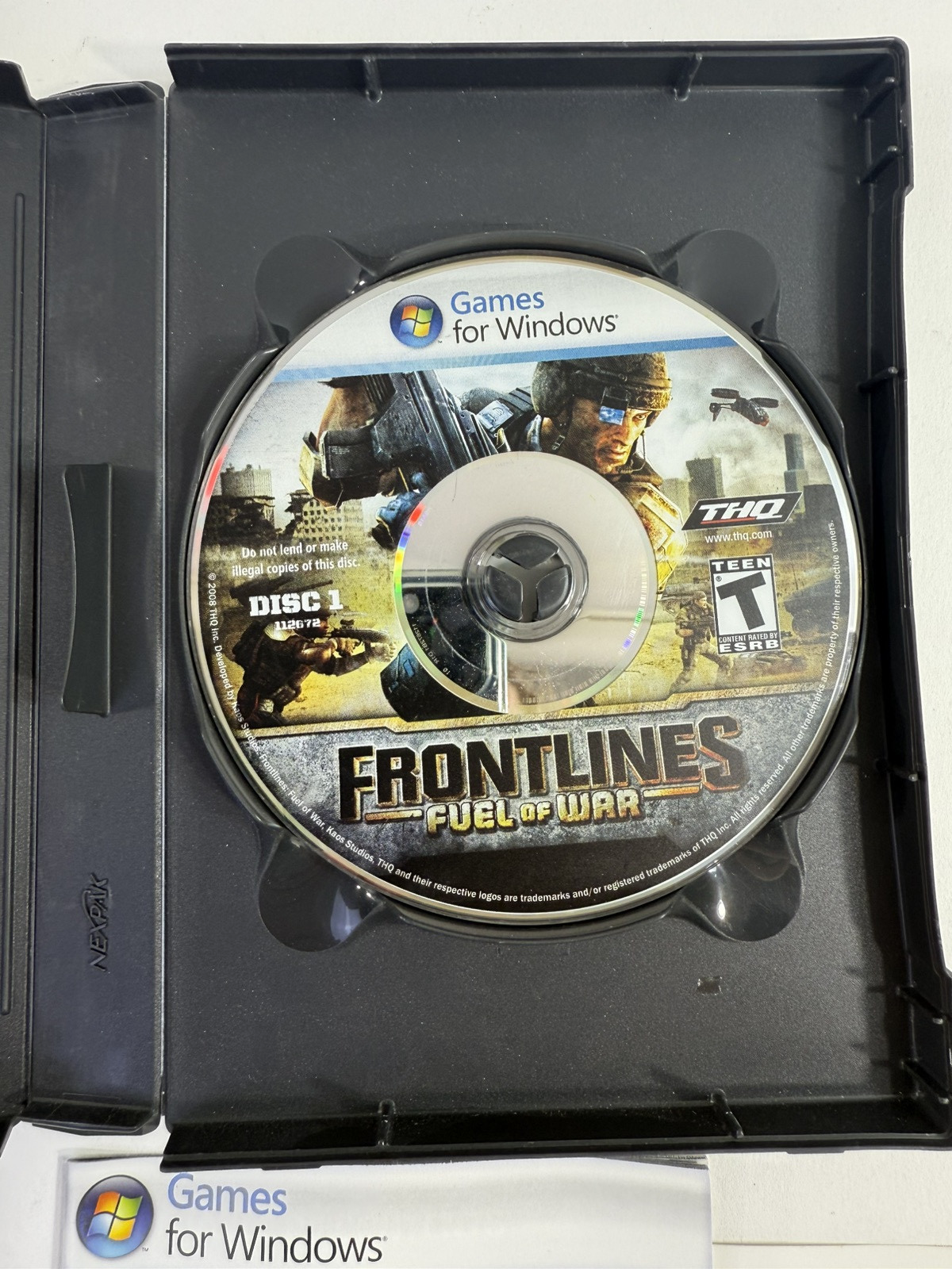 Frontlines: Fuel of War (PC, 2008) Game Discs, Case, Manual, Insert, Key