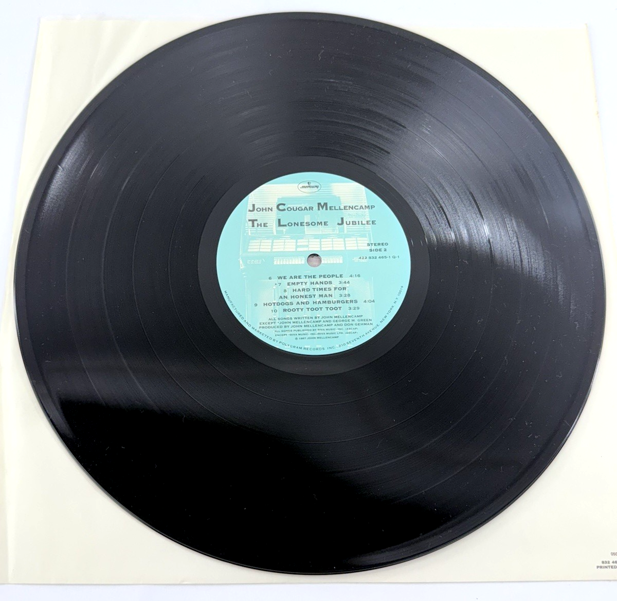 John Cougar Mellencamp The Lonesome Jubilee Vinyl (LP, 1987) 422 832 465-1 Q-1