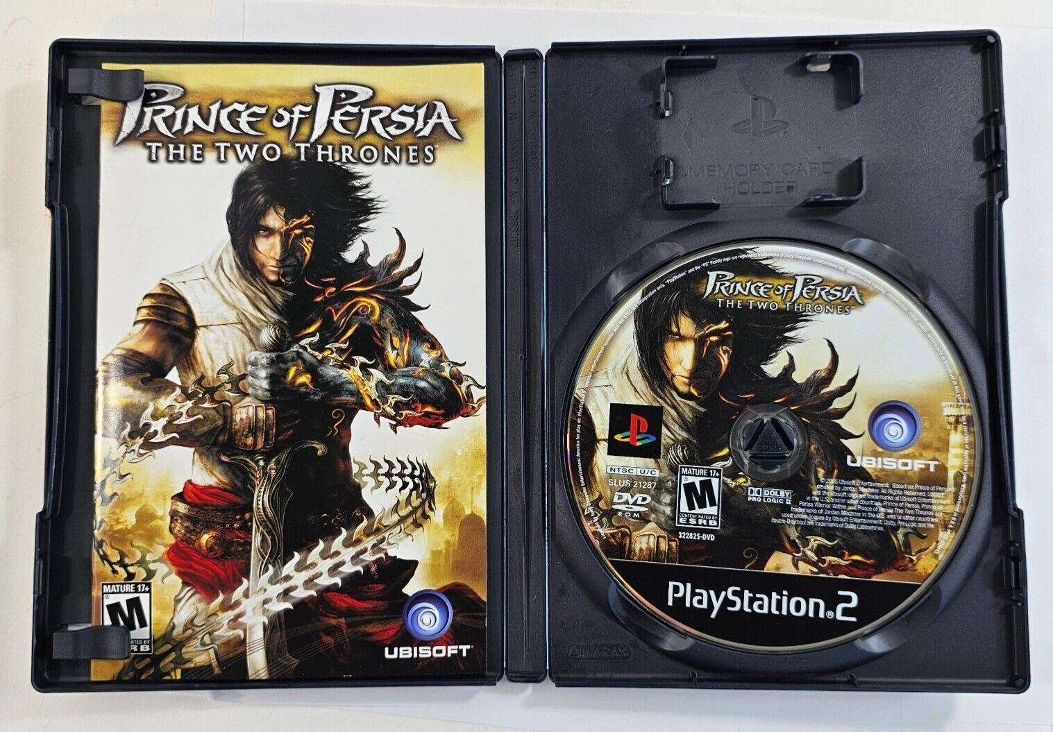 Prince of Persia The Two Thrones (PlayStation 2, 2005) Game Case Manual - Tested