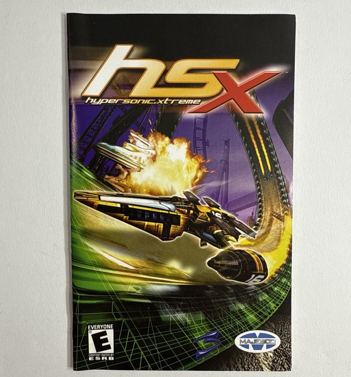 Hypersonic.Xtreme HSX (PlayStation 2, 2003) Game Case Manual - Tested