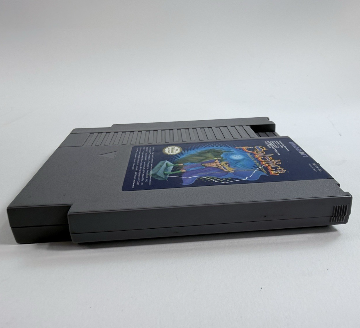 Solstice: The Quest for the Staff of Demnos (Nintendo NES, 1990) Game and Manual