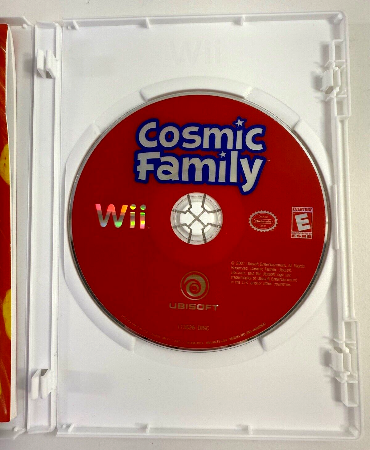 Cosmic Family (Nintendo Wii, 2007) Game Case Manual Coloring Book - Tested