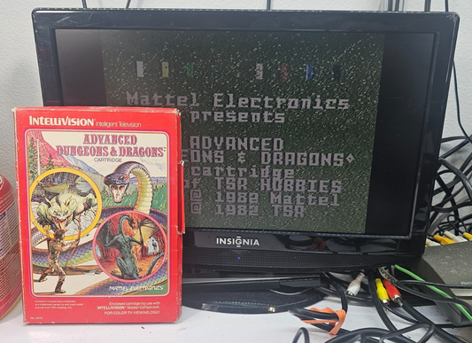 Advanced Dungeons & Dragons (Intellivision, 1982) Game, Box, Manual - Tested
