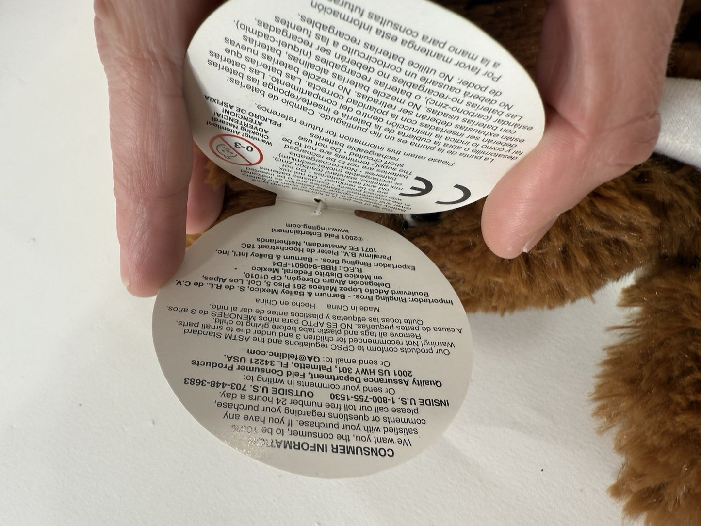 Ringling Bros 2015 Barnum & Bailey 9" Wooly Mammoth Plush with Tags