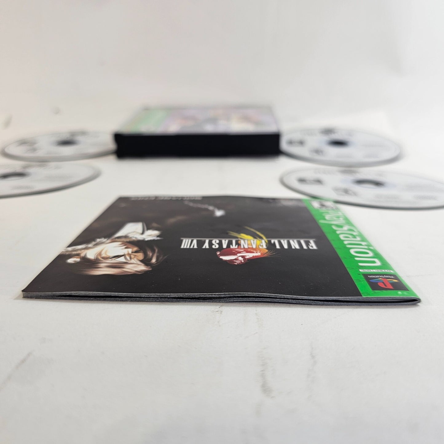 Final Fantasy VIII (PlayStation 1, 1999) Discs Case Manual Registration - Tested