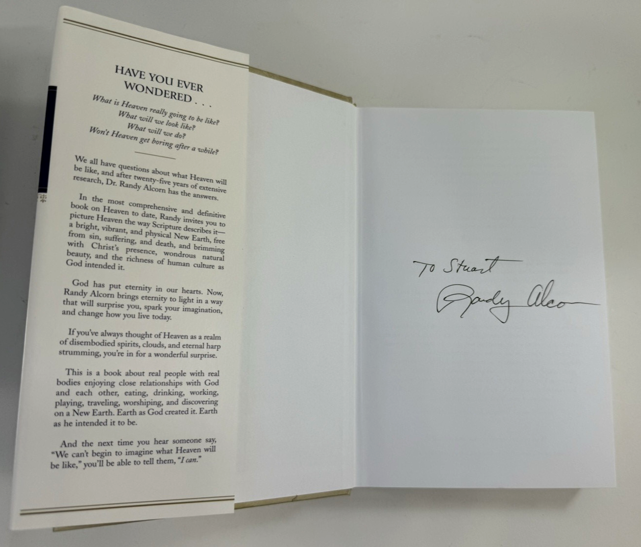 Heaven by Randy Alcorn (2004, Hardcover with Dust Jacket) Signed by Author