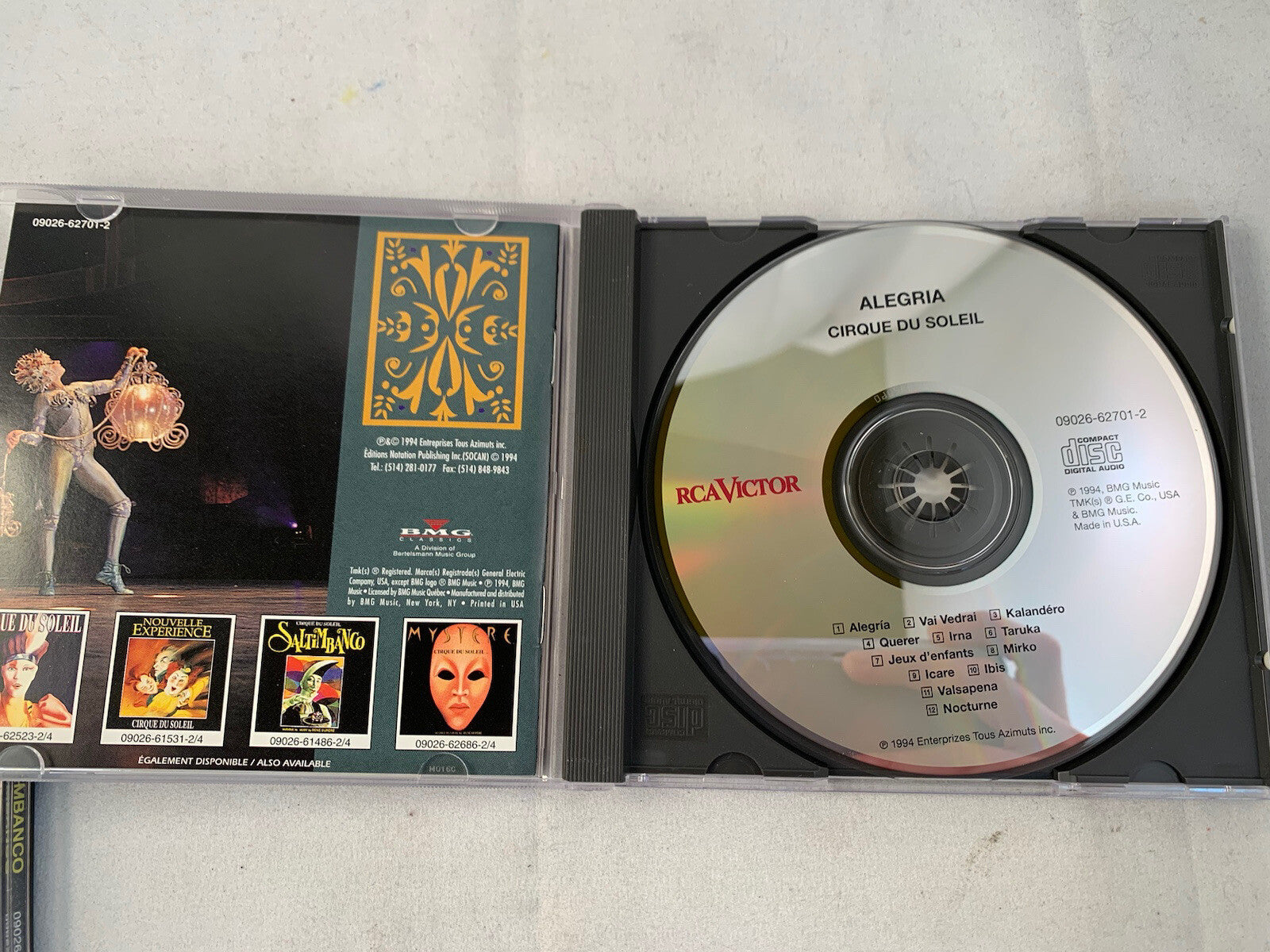 Cirque du Soleil (CD bundle) Saltimbanco/ Alegria