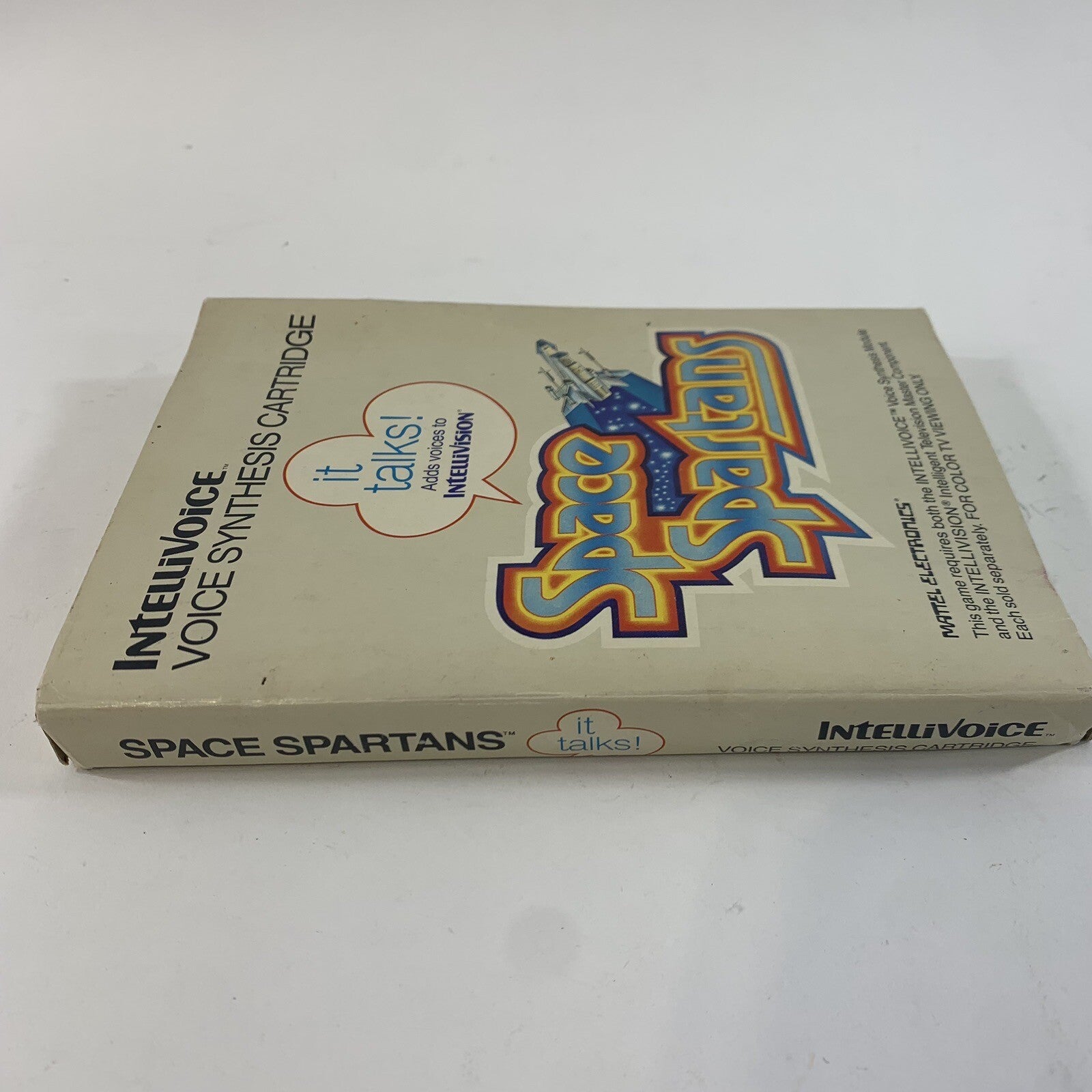Space Spartans (Intellivision, 1982) Game Box Manual Overlays Complete