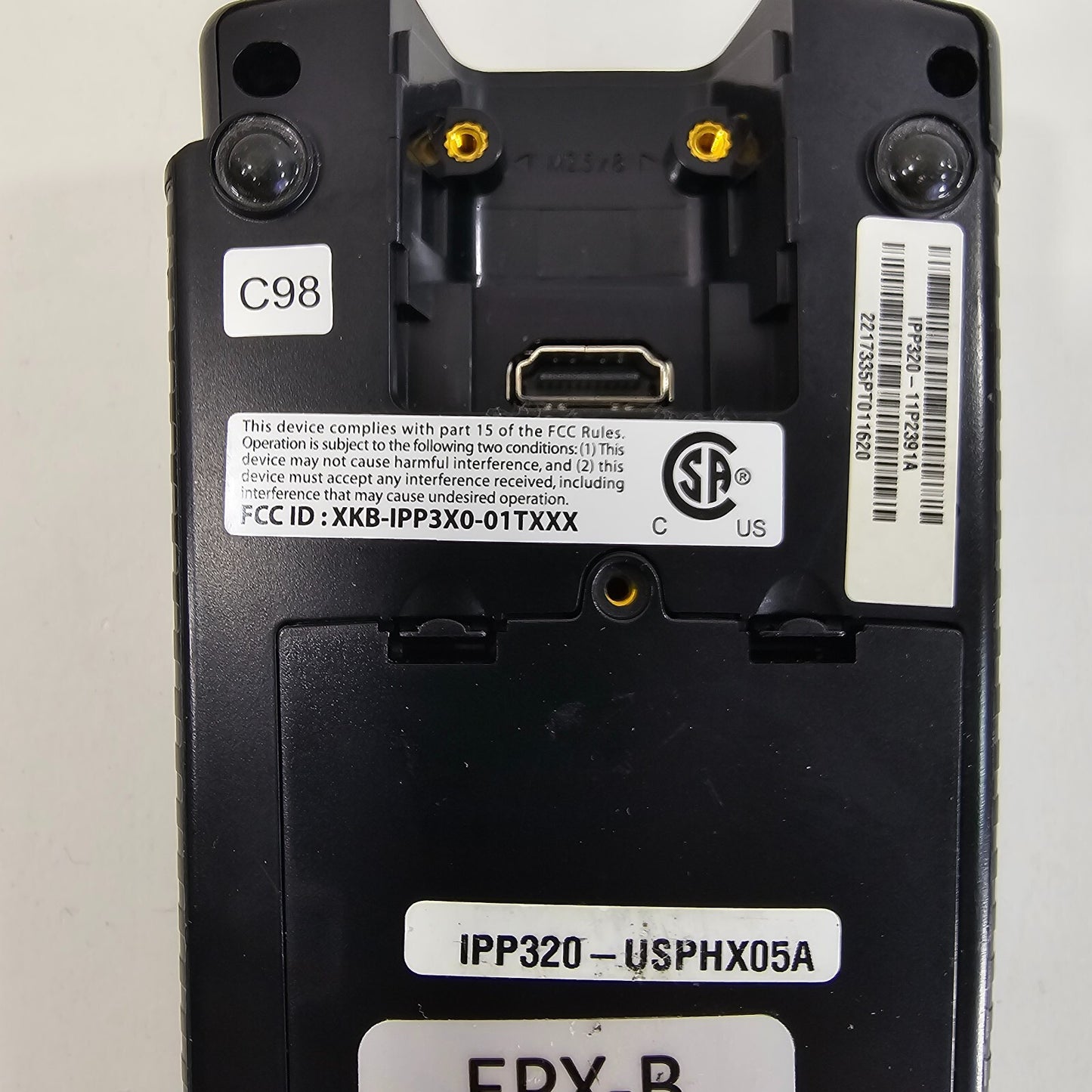 Ingenico iPP320 Payment Terminal with Power Supply and Connector Cable - Tested