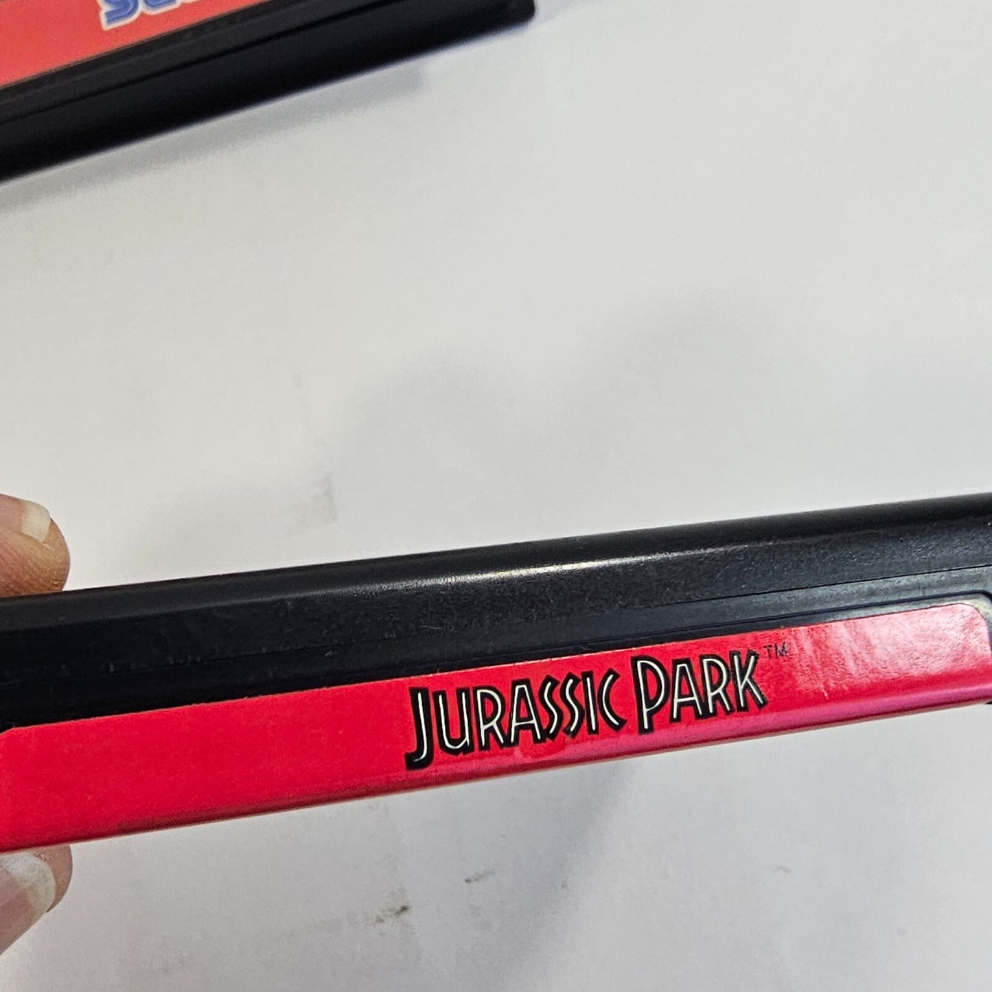 Jurassic Park (Sega Genesis, 1993) Game Manual and Case with Hangtab - Tested