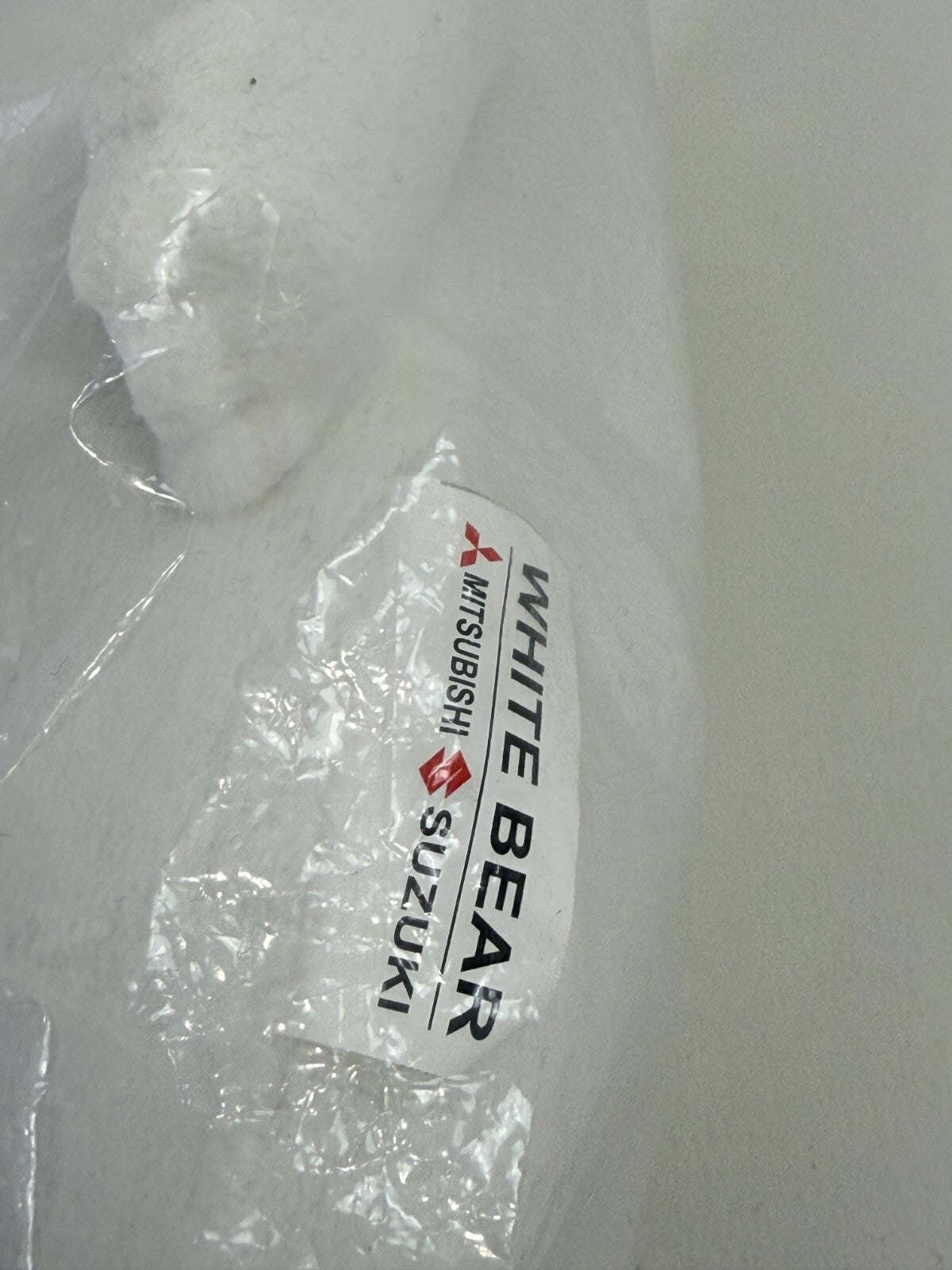 Promotional White Bear Mitsubishi Suzuki 10" Plush -New, Factory Sealed