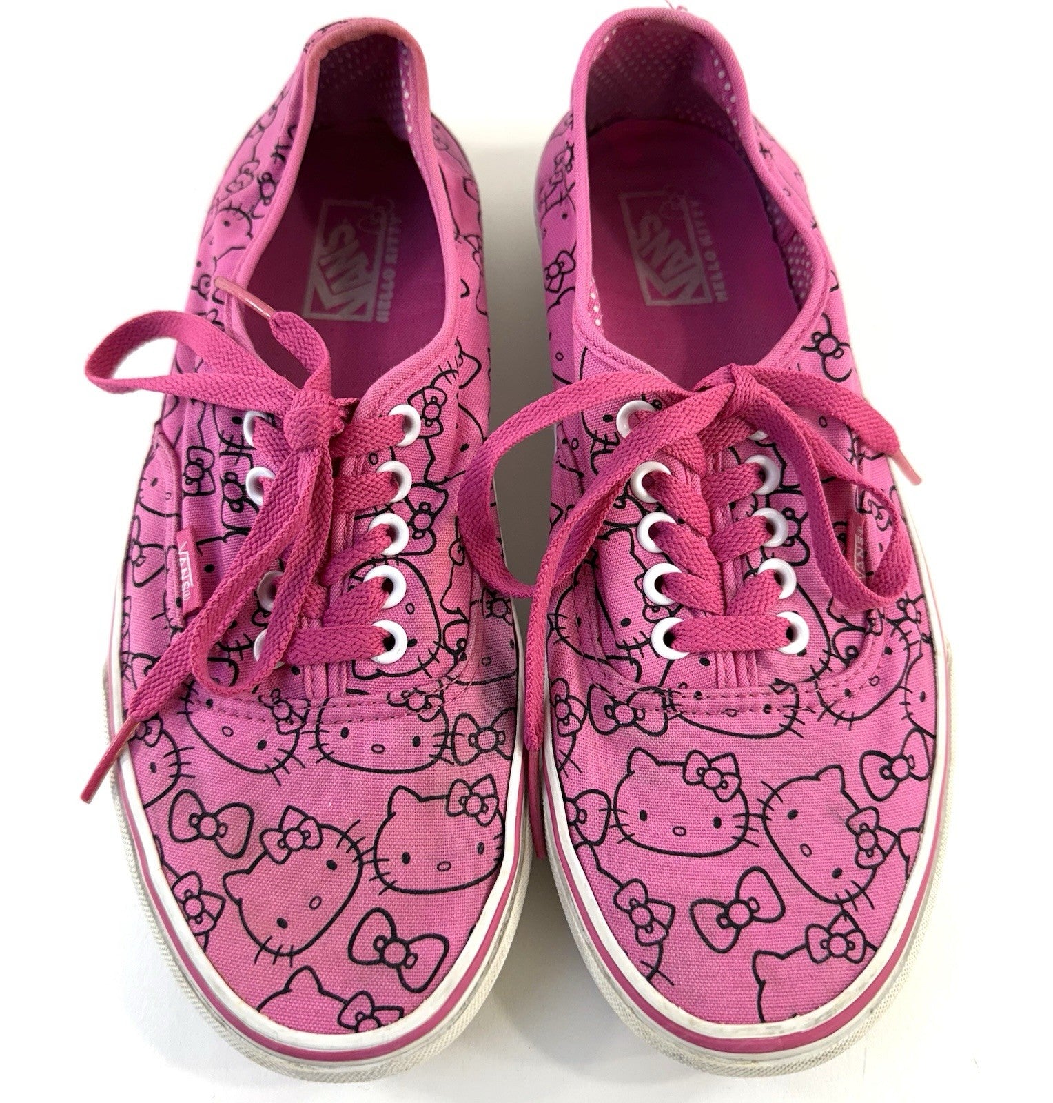 VANS Off The Wall Hello Kitty Pink and Black Men's US 8.5/Women's US 10 Shoes