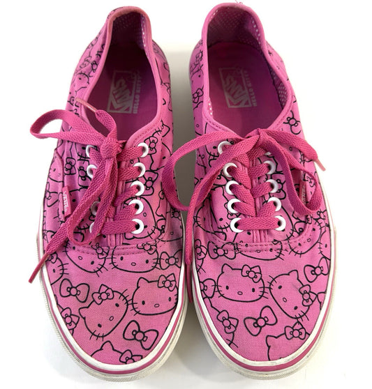 VANS Off The Wall Hello Kitty Pink and Black Men's US 8.5/Women's US 10 Shoes
