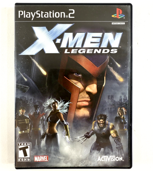 X-Men Legends (Sony PlayStation 2, 2004) Game Case Manual - Tested and Working