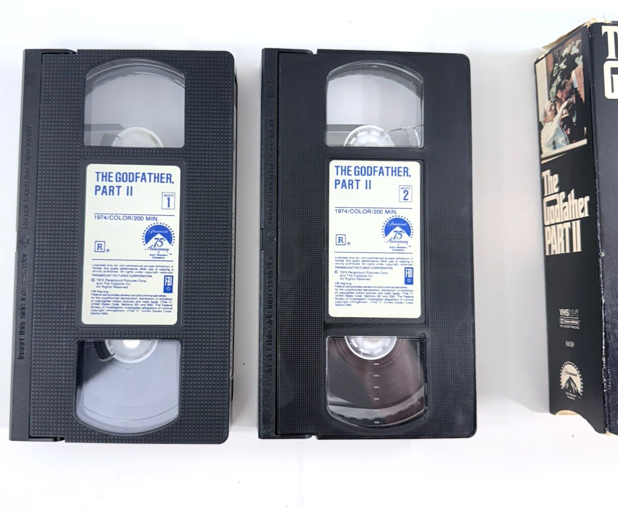 The Godfather (VHS Bundle) Godfather II, Godfather III Director’s Cut - Tested