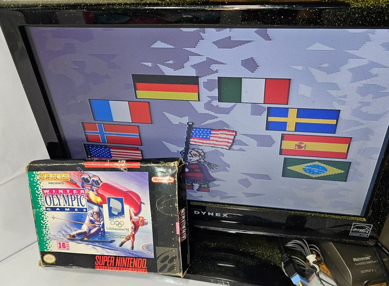 Winter Olympic Games Lillehammer '94 (Super Nintendo, 1994) Case Game Manual