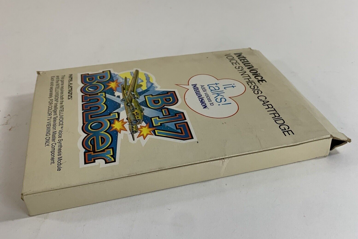 B-17 Bomber (Intellivision, 1982) Game Box Manual Overlay